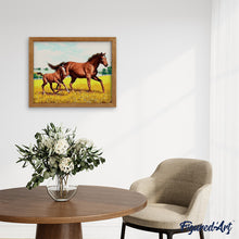 Cargar imagen en el visor de la galería, Pintar Por Números - Caballo Y Su Cría - Figuredart - Animales Caballos