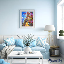Cargar imagen en el visor de la galería, Pintar por números | La torre Eiffel y el árbol en primavera | Novedades Ciudades Romanticismo Avanzado | FiguredArt