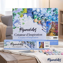 Cargar imagen en el visor de la galería, Pintar por números | La torre Eiffel y el árbol en primavera | Novedades Ciudades Romanticismo Avanzado | FiguredArt