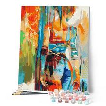 Cargar imagen en el visor de la galería, Pintar por números | La belleza de los colores | Novedades Desnudos Deseos de otros lugares Romanticismo pintura abstracta Fácil | FiguredArt
