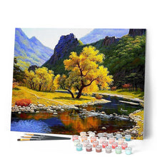 Cargar imagen en el visor de la galería, Pintar por números | Río en calma | Novedades Paisajes Montañas Avanzado | FiguredArt