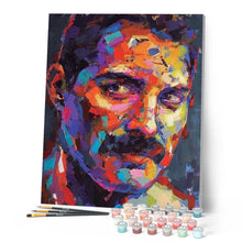 Cargar imagen en el visor de la galería, Pintar por números | Freddie Mercury Pop Art | Novedades Música Retrato Fácil | FiguredArt