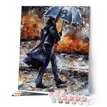 Cargar imagen en el visor de la galería, Pintar Por Números - De Camino Con Lluvia - Figuredart - Romanticismo