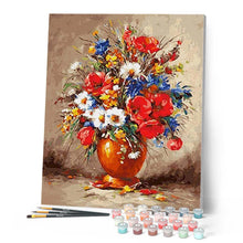 Cargar imagen en el visor de la galería, Pintar por números | Hermoso ramo campestre | Novedades Flores Intermedio | FiguredArt