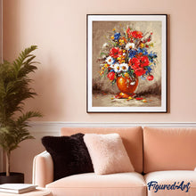 Cargar imagen en el visor de la galería, Pintar por números | Hermoso ramo campestre | Novedades Flores Intermedio | FiguredArt