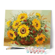 Cargar imagen en el visor de la galería, Pintar Por Números - Girasoles 1 - Figuredart - Flores