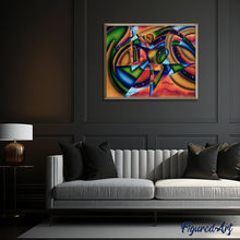 Cargar imagen en el visor de la galería, Pintar por números | Mujer y juegos de colores | Novedades pintura abstracta Intermedio | FiguredArt