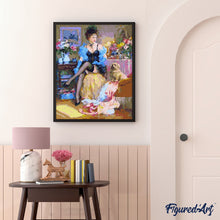 Cargar imagen en el visor de la galería, Pintar Por Números - Hermosa Novia Azul - Figuredart - Romanticismo