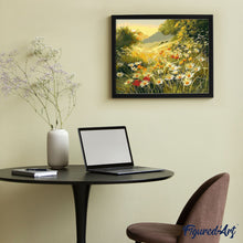 Cargar imagen en el visor de la galería, Pintar por números | Campo de margaritas bajo el sol | Novedades Paisajes Flores Avanzado | FiguredArt