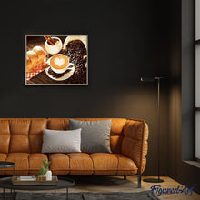 Cargar imagen en el visor de la galería, Pintar por números | Café y pan de leche | Novedades Cocina Fácil | FiguredArt