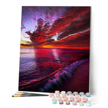 Cargar imagen en el visor de la galería, Pintar por números | Explosión de colores en el cielo | Novedades Paisajes Intermedio | FiguredArt