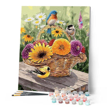 Cargar imagen en el visor de la galería, Pintar Por Números - Flores Y Pájaros - Figuredart - Animales Flores Pájaros