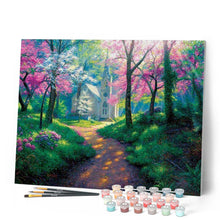 Cargar imagen en el visor de la galería, Pintar por números | Camino en primavera | Novedades Paisajes Avanzado | FiguredArt