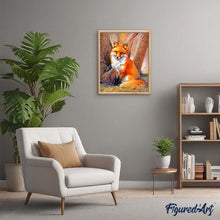 Cargar imagen en el visor de la galería, Pintar por números | Zorro descansando | Novedades Animales Zorros Intermedio | FiguredArt