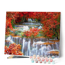 Cargar imagen en el visor de la galería, Pintar por números | La cascada | Novedades Paisajes Avanzado | FiguredArt