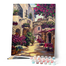 Cargar imagen en el visor de la galería, Pintar por números | Calle tranquila | Novedades Ciudades Avanzado | FiguredArt