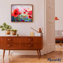 Cargar imagen en el visor de la galería, Pintar por números | Amapolas y flores de arandano | Novedades Flores Intermedio | FiguredArt
