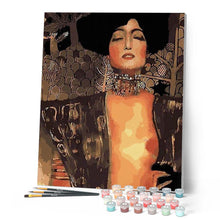 Cargar imagen en el visor de la galería, Pintar por números | Gustav Klimt - Judith | Novedades Reproducción de obras de arte Intermedio | FiguredArt