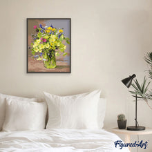 Cargar imagen en el visor de la galería, Pintar por números | Ramo de flores amarillas | Novedades Flores Intermedio | FiguredArt