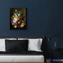 Cargar imagen en el visor de la galería, Pintar por números | Jan Fran van Dael - Jarrón de flores uvas y melocotones | Novedades Flores Avanzado | FiguredArt