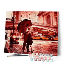 Cargar imagen en el visor de la galería, Pintar Por Números - Paraguas Y Pareja Retro - Figuredart - Romanticismo