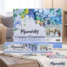 Cargar imagen en el visor de la galería, Pintar Por Números - Nieve Caballo Blanco - Figuredart - Animales Caballos