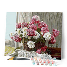 Cargar imagen en el visor de la galería, Pintar Por Números - Rosa Y Albaricoque - Figuredart - Flores
