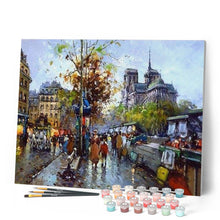 Cargar imagen en el visor de la galería, Pintar Por Números - La Impresión De Una Calle - Figuredart - Ciudades