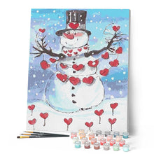 Cargar imagen en el visor de la galería, Pintar Por Números - Muñeco De Nieve - Figuredart - Navidad