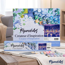 Cargar imagen en el visor de la galería, Pintar Por Números - Ciudad Costera Noche - Figuredart - Ciudades
