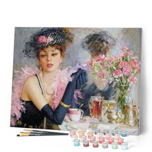 Cargar imagen en el visor de la galería, Pintar Por Números - Hermosa Novia - Figuredart - Flores Romanticismo