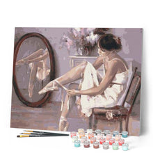 Cargar imagen en el visor de la galería, Pintar Por Números - Zapatos Femeninos En Una Silla - Figuredart - Baile