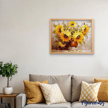Cargar imagen en el visor de la galería, Pintar Por Números - Girasoles - Figuredart - Flores