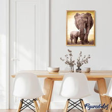 Cargar imagen en el visor de la galería, Pintar Por Números - El Tamaño Del Elefante - Figuredart - Animales Elefantes