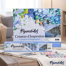 Cargar imagen en el visor de la galería, Pintar Por Números - Ciudad Costera Gris - Figuredart - Ciudades