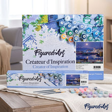 Cargar imagen en el visor de la galería, Pintar Por Números - El Mar Mediterráneo - Figuredart - Barcos Ciudades Paisajes