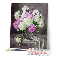 Cargar imagen en el visor de la galería, Pintar Por Números - Camelia Púrpura - Figuredart - Flores