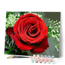 Cargar imagen en el visor de la galería, Pintar Por Números - Rosas Rojas - Figuredart - Flores