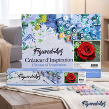 Cargar imagen en el visor de la galería, Pintar Por Números - Rosas Rojas - Figuredart - Flores