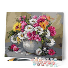 Cargar imagen en el visor de la galería, Pintar Por Números - Jarrón De Flores - Figuredart - Flores