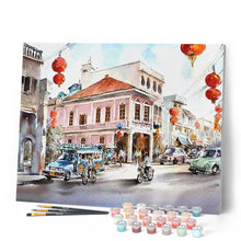 Cargar imagen en el visor de la galería, Pintar Por Números - Calle - Figuredart - Ciudades
