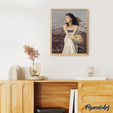 Cargar imagen en el visor de la galería, Pintar Por Números - Chica Sentada Frente Al Mar - Figuredart - Romanticismo
