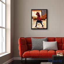 Cargar imagen en el visor de la galería, Pintar Por Números - Mujer Andando Con Viento - Figuredart - Romanticismo