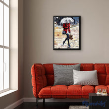Cargar imagen en el visor de la galería, Pintar Por Números - Chica Con Paraguas - Figuredart - Romanticismo