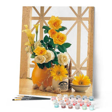 Cargar imagen en el visor de la galería, Pintar Por Números - Flor Naranja - Figuredart - Flores