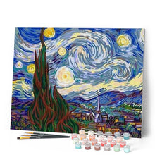 Cargar imagen en el visor de la galería, Pintar Por Números - Estrellas Abstractas - Figuredart - Reproducción De Obras De Arte