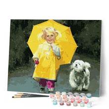 Cargar imagen en el visor de la galería, Pintar Por Números - Llevando A Los Niños - Figuredart - Animales Perros Retrato