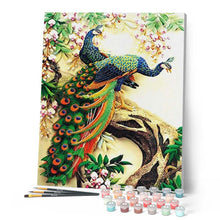 Cargar imagen en el visor de la galería, Pintar Por Números - Un Pavo Real - Figuredart - Animales Pavo Real