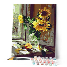 Cargar imagen en el visor de la galería, Pintar Por Números - Ventanas Y Manzanas - Figuredart - Flores