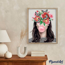 Cargar imagen en el visor de la galería, Chicle con flores y mariposas